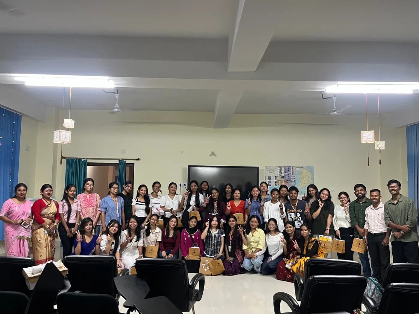 Participants and organisers together at the Hangeul Day celebration